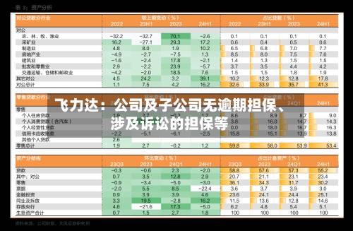 飞力达：公司及子公司无逾期担保、涉及诉讼的担保等-第1张图片