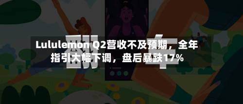Lululemon Q2营收不及预期，全年指引大幅下调	，盘后暴跌17%-第3张图片
