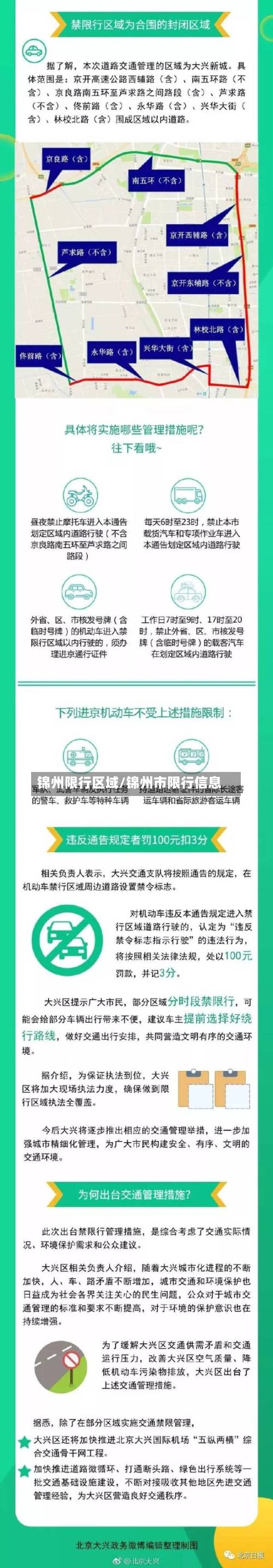 锦州限行区域/锦州市限行信息