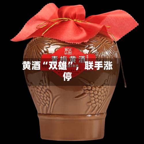 黄酒“双雄”，联手涨停