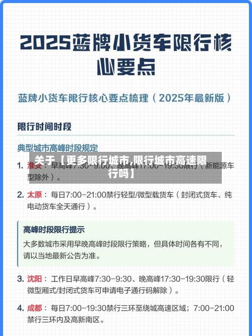 关于【更多限行城市,限行城市高速限行吗】
