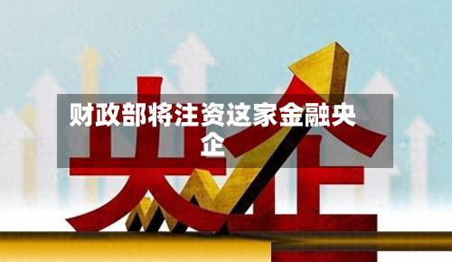 财政部将注资这家金融央企