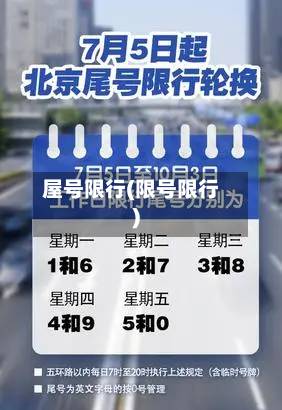 屋号限行(限号限行)-第2张图片