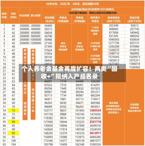 个人养老金基金再度扩容！两类“固收+”拟纳入产品名录-第3张图片