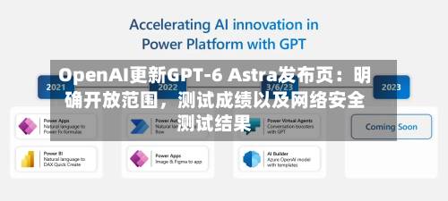 OpenAI更新GPT-6 Astra发布页：明确开放范围	，测试成绩以及网络安全测试结果-第3张图片