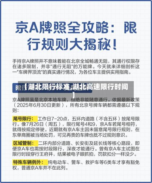 【湖北限行标准,湖北高速限行时间】