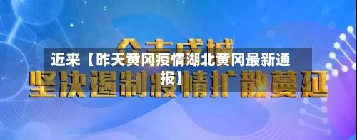 近来【昨天黄冈疫情湖北黄冈最新通报】-第2张图片