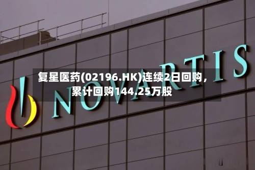 复星医药(02196.HK)连续2日回购，累计回购144.25万股-第2张图片